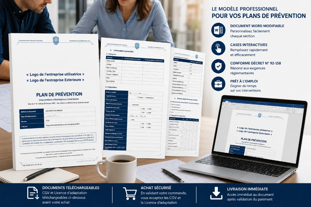 [PPREV‑S] Plan de prévention (Sans accompagnement)